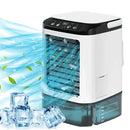 New Style Air Cooler Desktop Air Conditioner Fan Dual Spray Cooling Electric Fan Air Cooler USB Portable Refrigeration