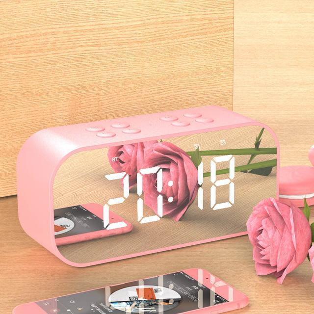 Wireless bluetooth speakers with LED display Clock